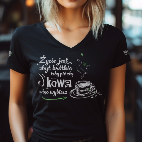 Damska Koszulka Tommy Cafe